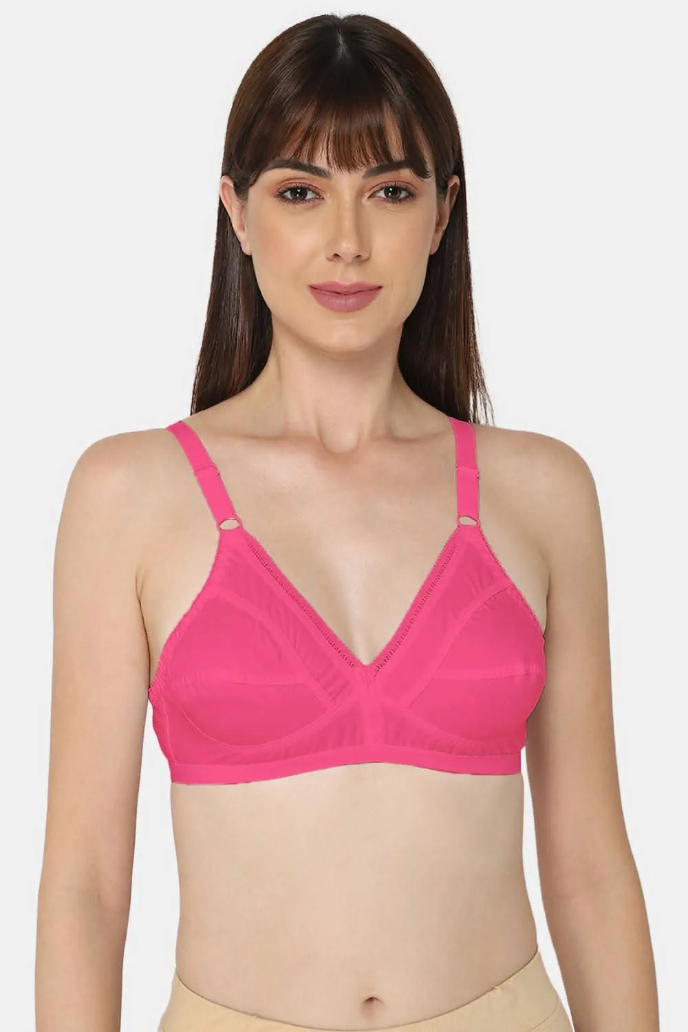 Medium Coverage Non-Padded Non-Wired Naidu Hall Saree Bra - Naturalle - Other Colors