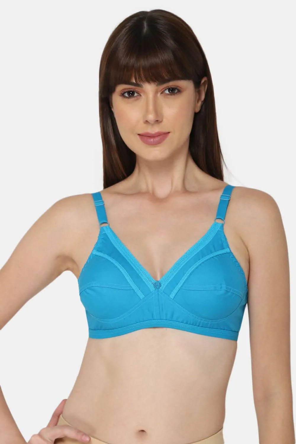 Medium Coverage Non-Padded Non-Wired Naidu Hall Saree Bra - Naturalle - Other Colors