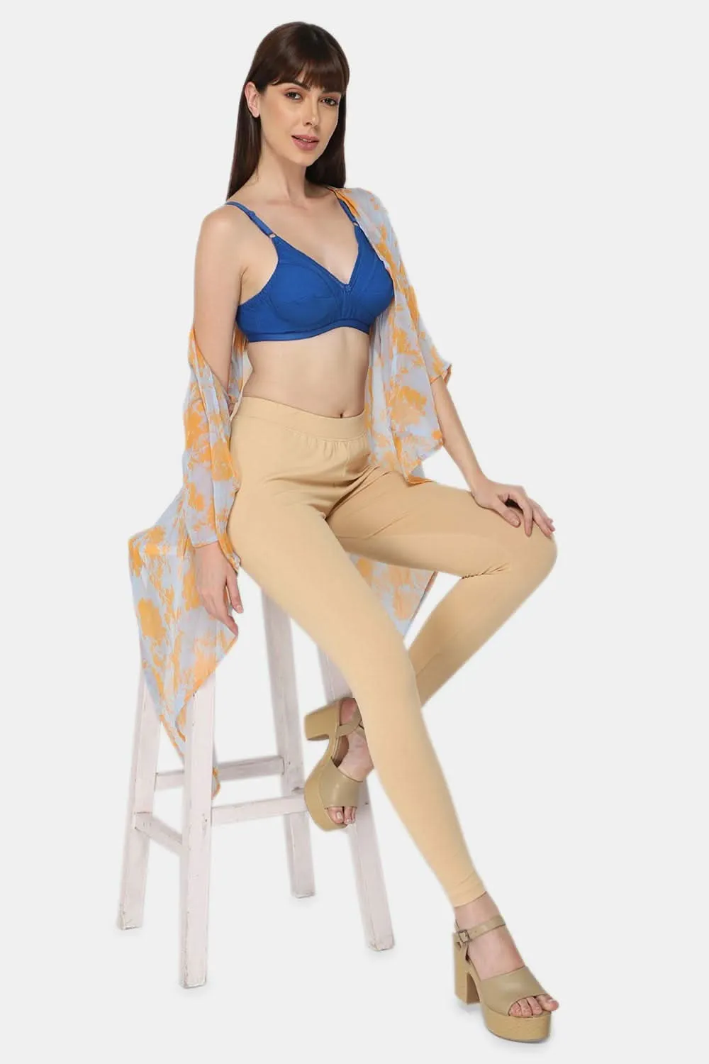 Medium Coverage Non-Padded Non-Wired Naidu Hall Saree Bra - Naturalle - Other Colors