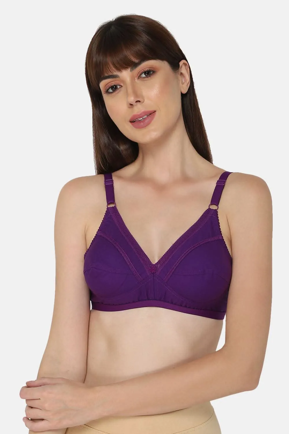 Medium Coverage Non-Padded Non-Wired Naidu Hall Saree Bra - Naturalle - Other Colors