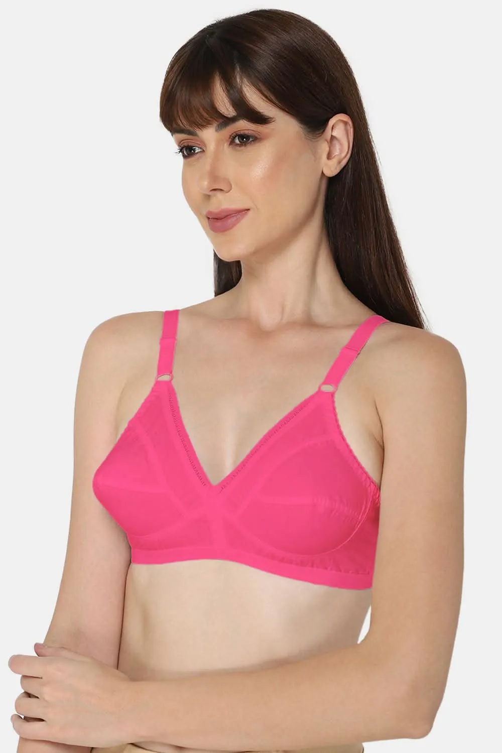 Medium Coverage Non-Padded Non-Wired Naidu Hall Saree Bra - Naturalle - Other Colors