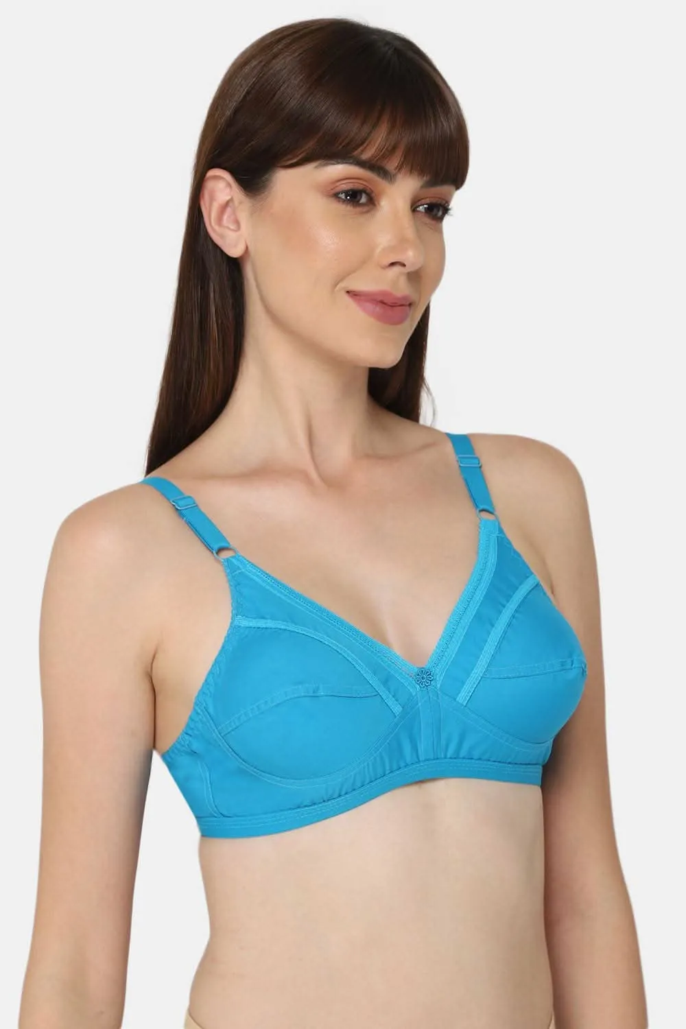 Medium Coverage Non-Padded Non-Wired Naidu Hall Saree Bra - Naturalle - Other Colors