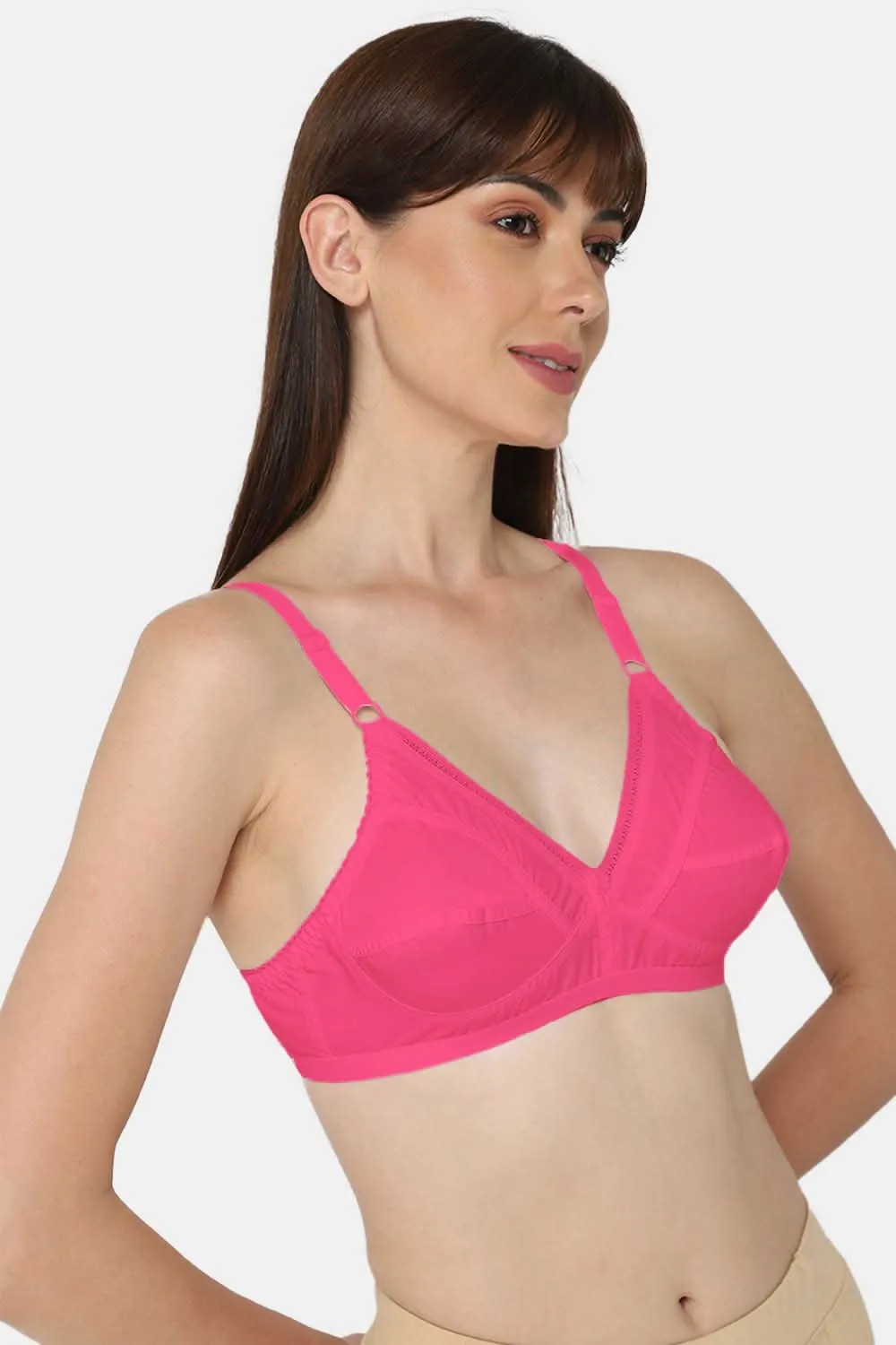 Medium Coverage Non-Padded Non-Wired Naidu Hall Saree Bra - Naturalle - Other Colors