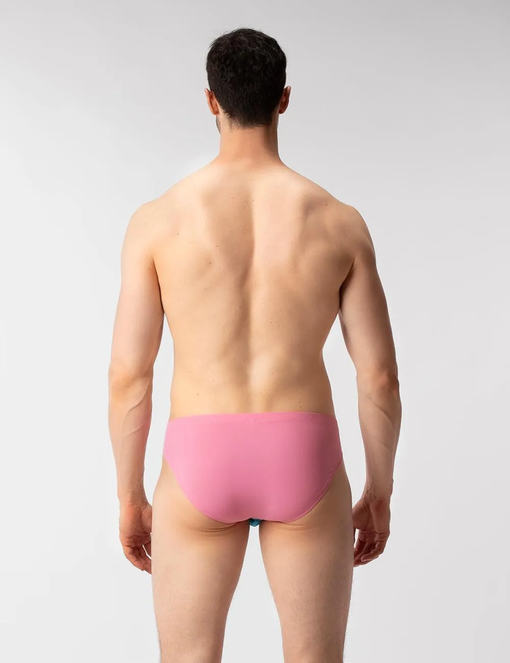 Mens Bottom_only Swimwear - Avas Swim Brief Blue-Rose-Orange