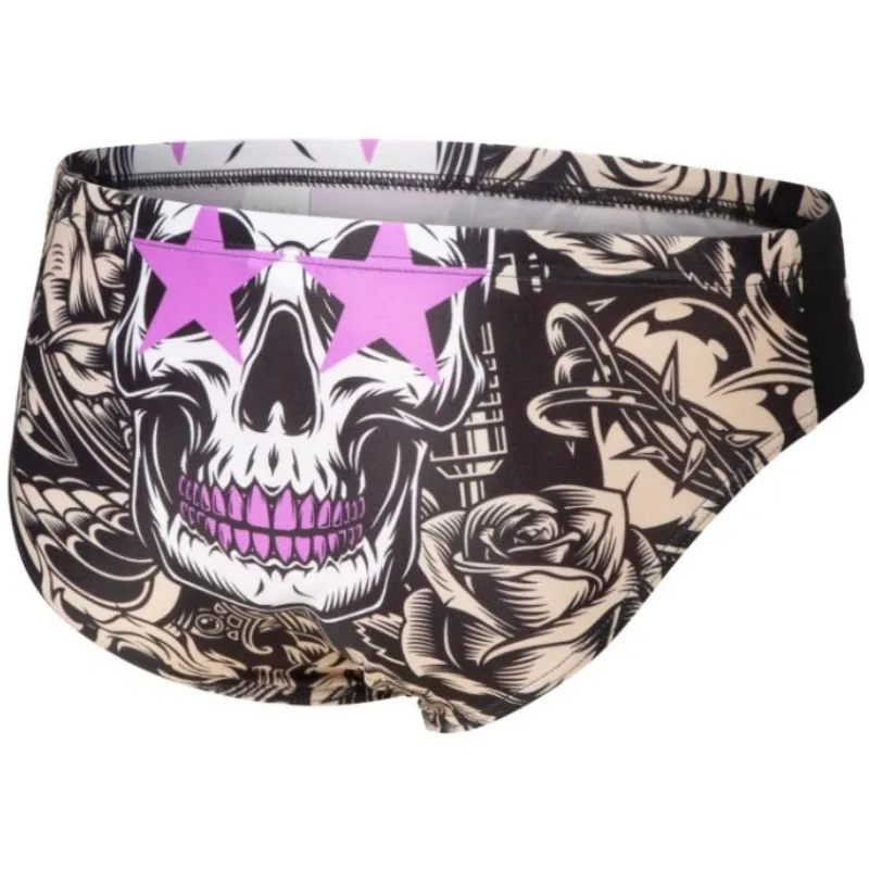 MEN'S CRAZY ARENA SWIM BRIEF KING SKULL