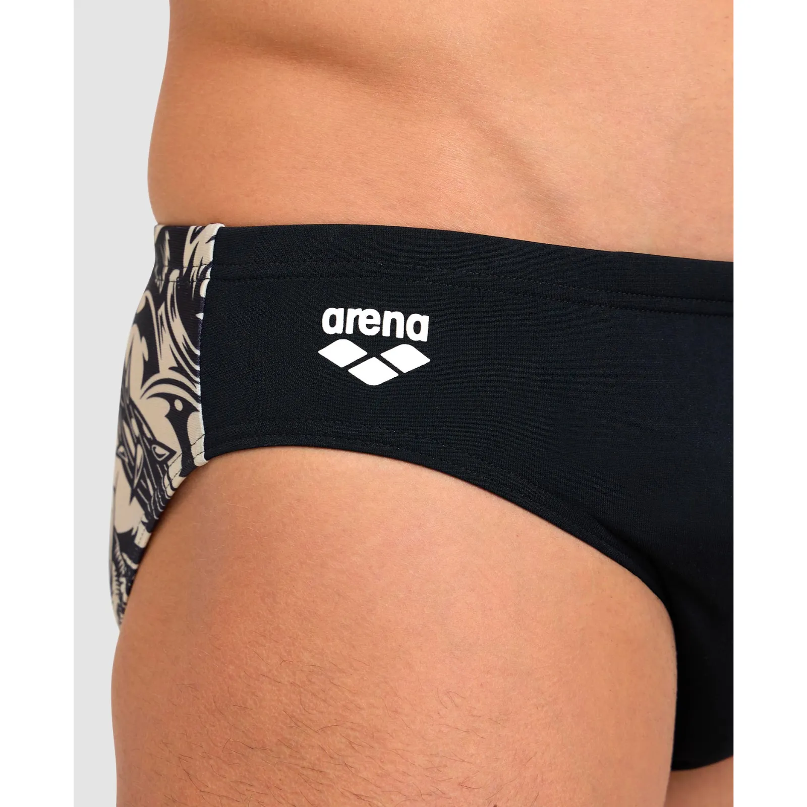 MEN'S CRAZY ARENA SWIM BRIEF KING SKULL