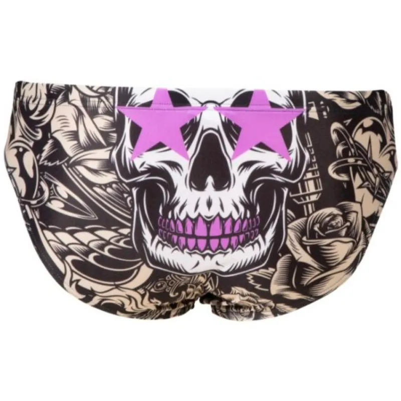MEN'S CRAZY ARENA SWIM BRIEF KING SKULL