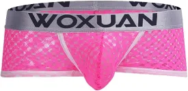 Men's Transparent Mesh Boxer Briefs Underwear Trunks Bulge Pouch Boxer Trunks Underwear Panties