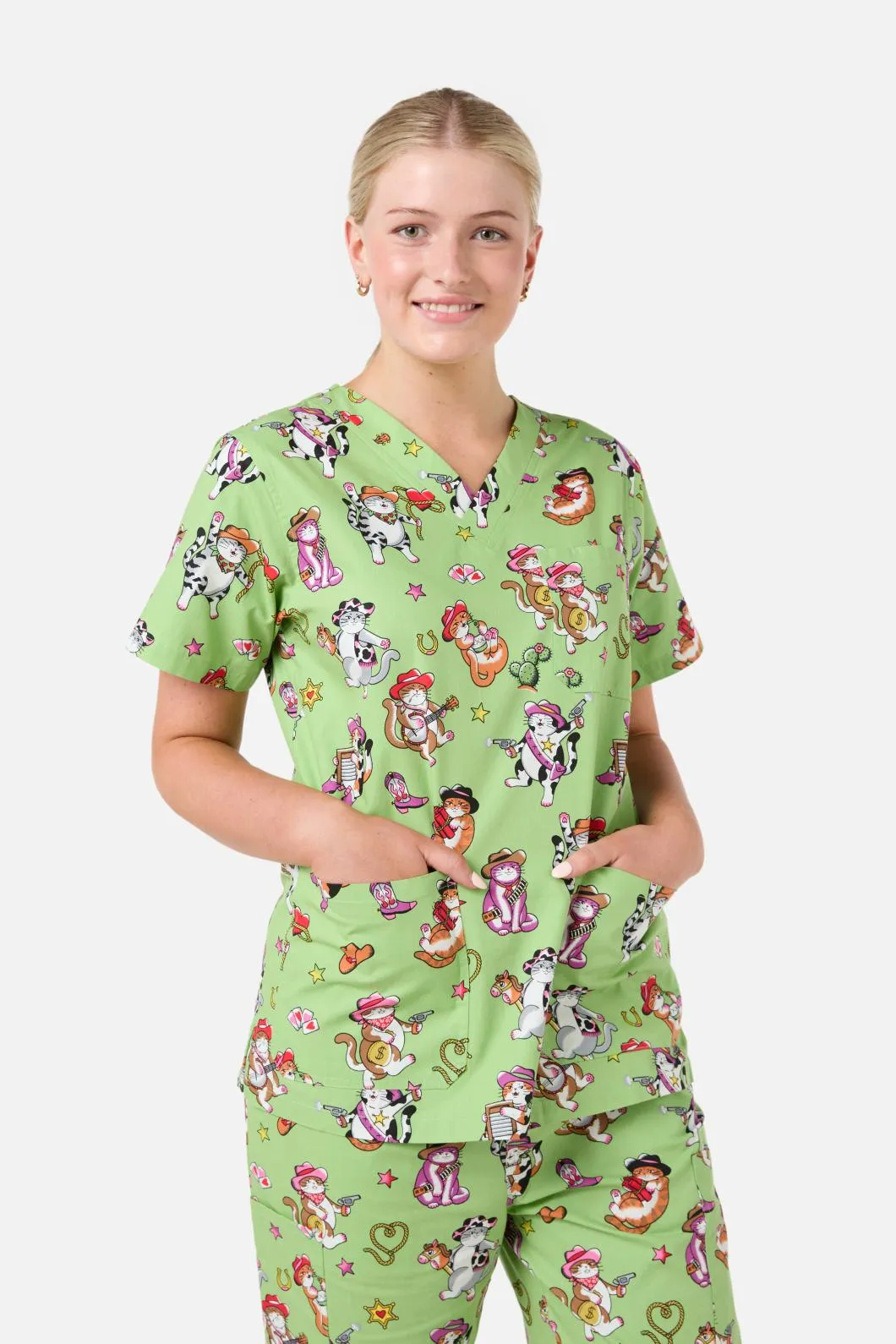 Meowdy Scrub Set