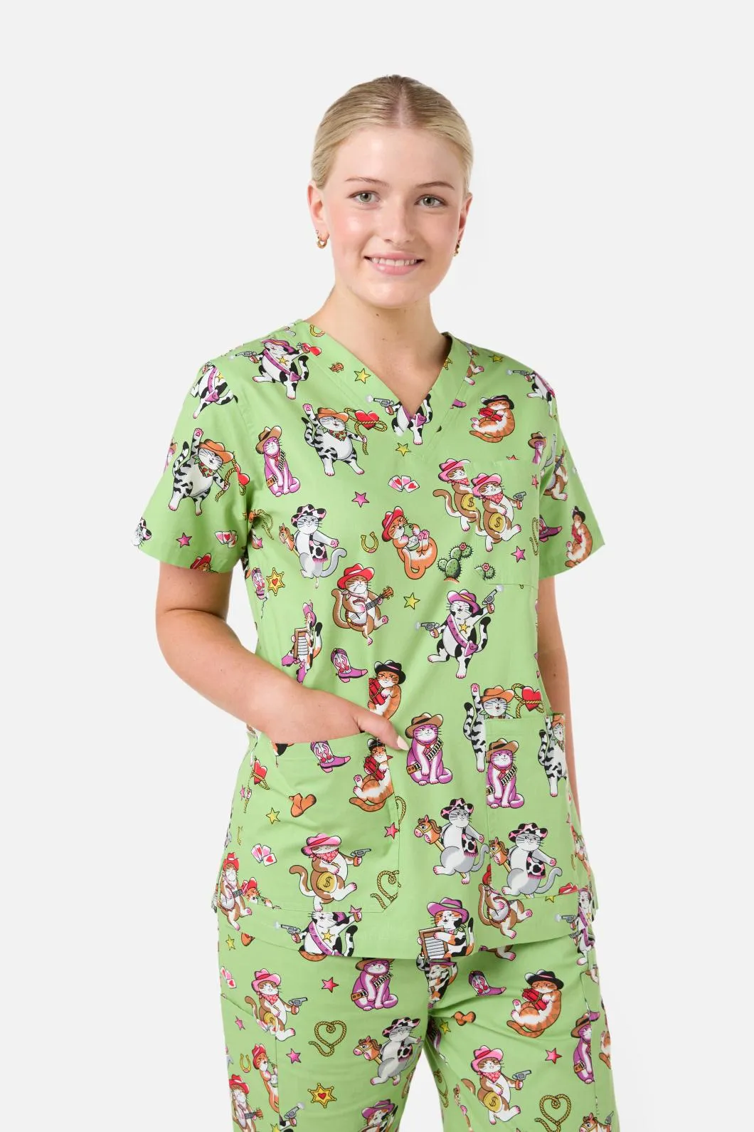Meowdy Scrub Set