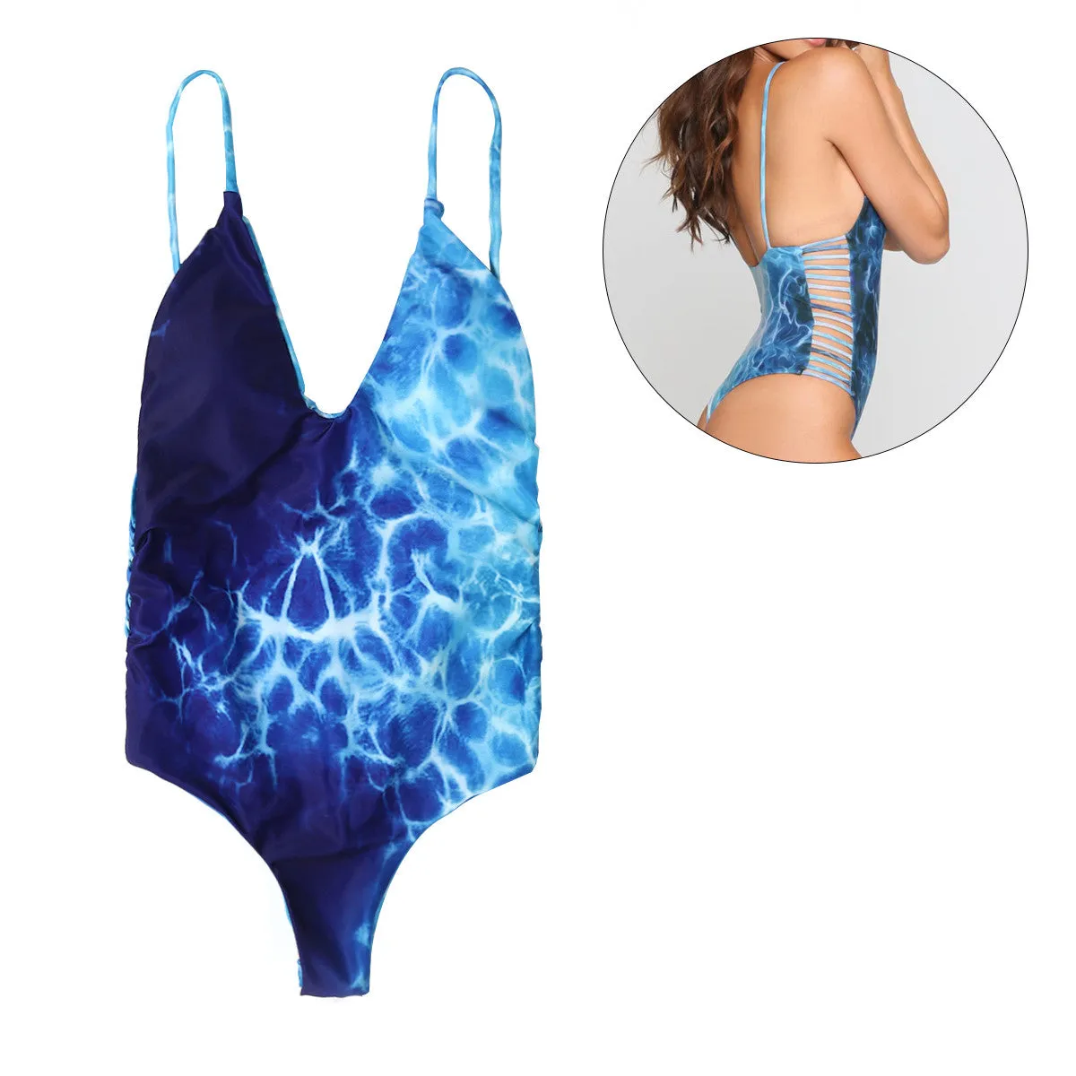 One Piece Bikini Swimsuit Sexy Paded Swimwear Swim Suit for Women