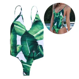 One Piece Bikini Swimsuit Sexy Paded Swimwear Swim Suit for Women
