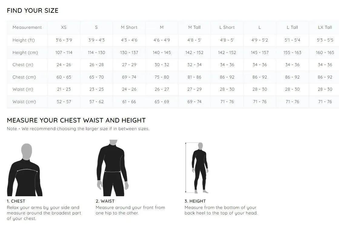 Osprey Origin Boys 3/2mm Full Length Wetsuit