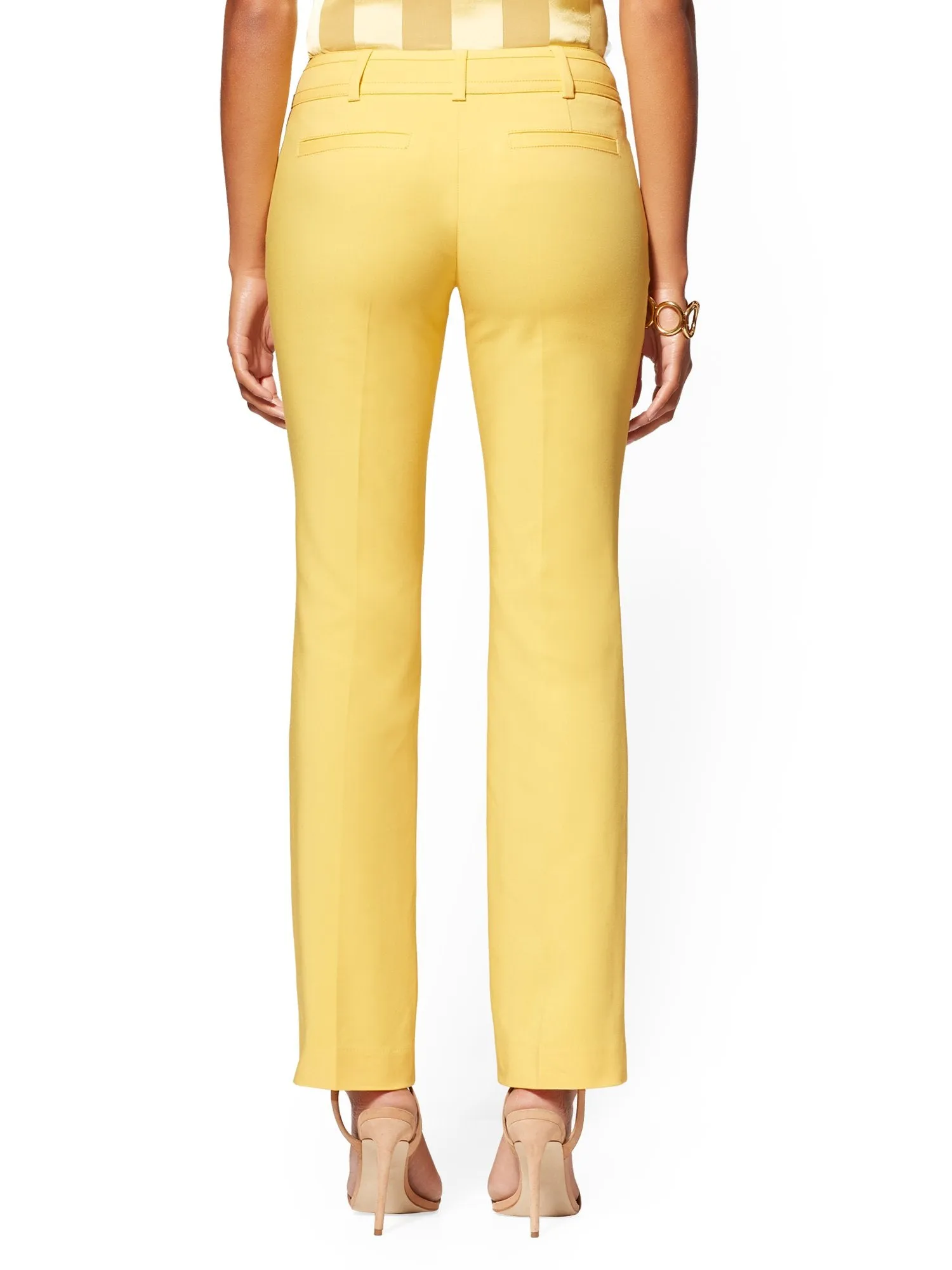 Petite Straight-Leg Pant - Signature Fit - All-Season Stretch - 7th Avenue