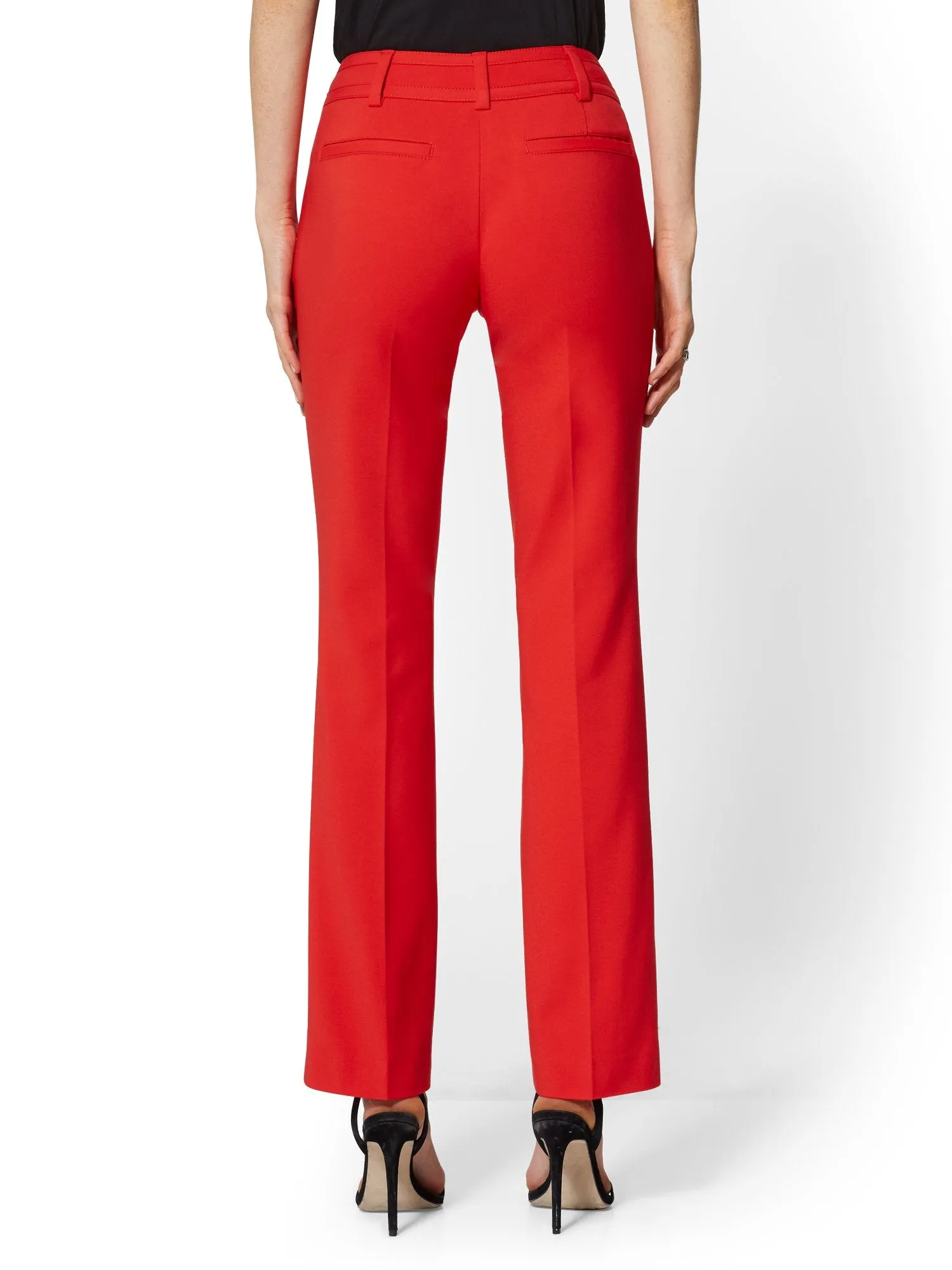 Petite Straight-Leg Pant - Signature Fit - All-Season Stretch - 7th Avenue