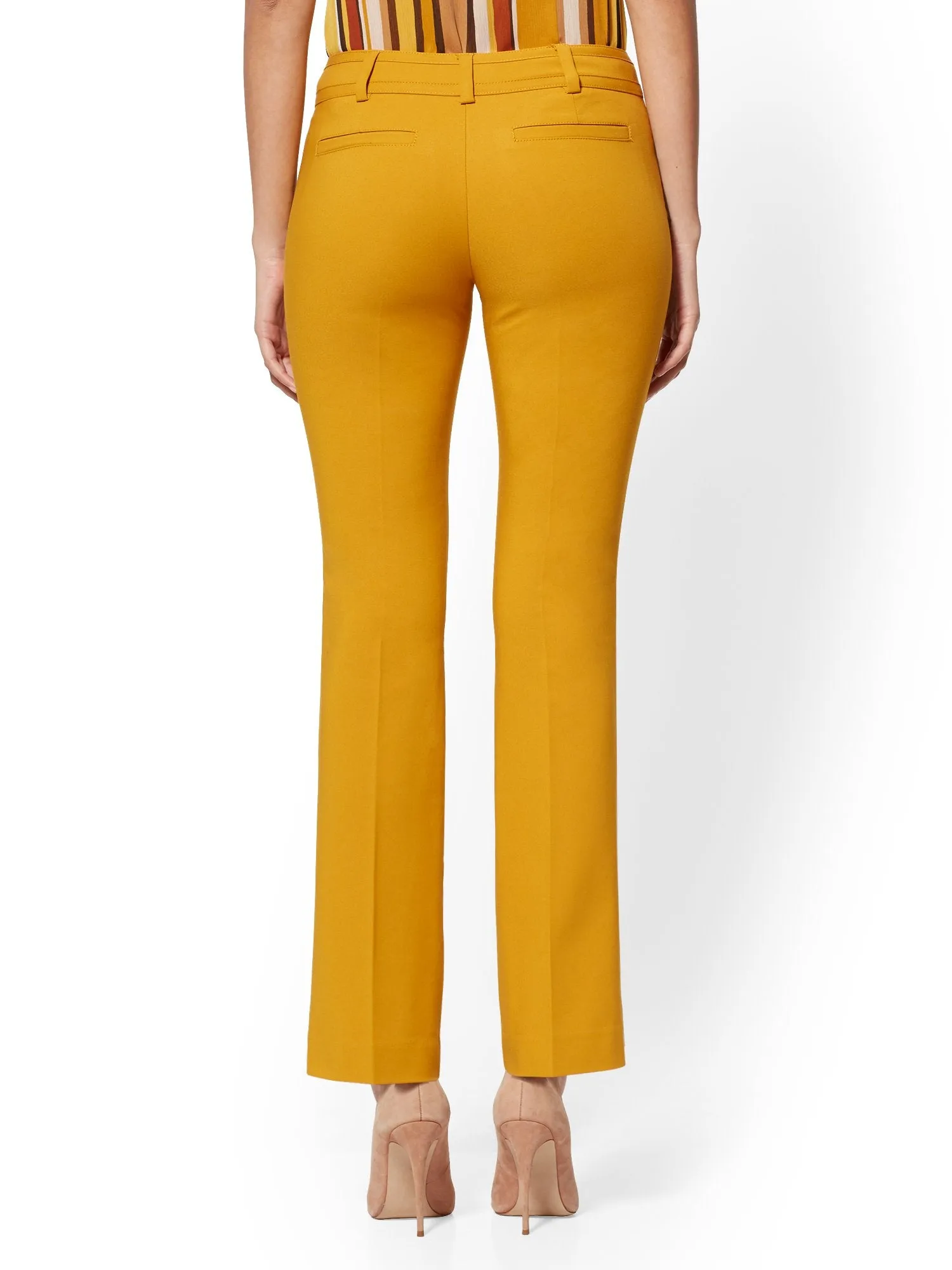 Petite Straight-Leg Pant - Signature Fit - All-Season Stretch - 7th Avenue