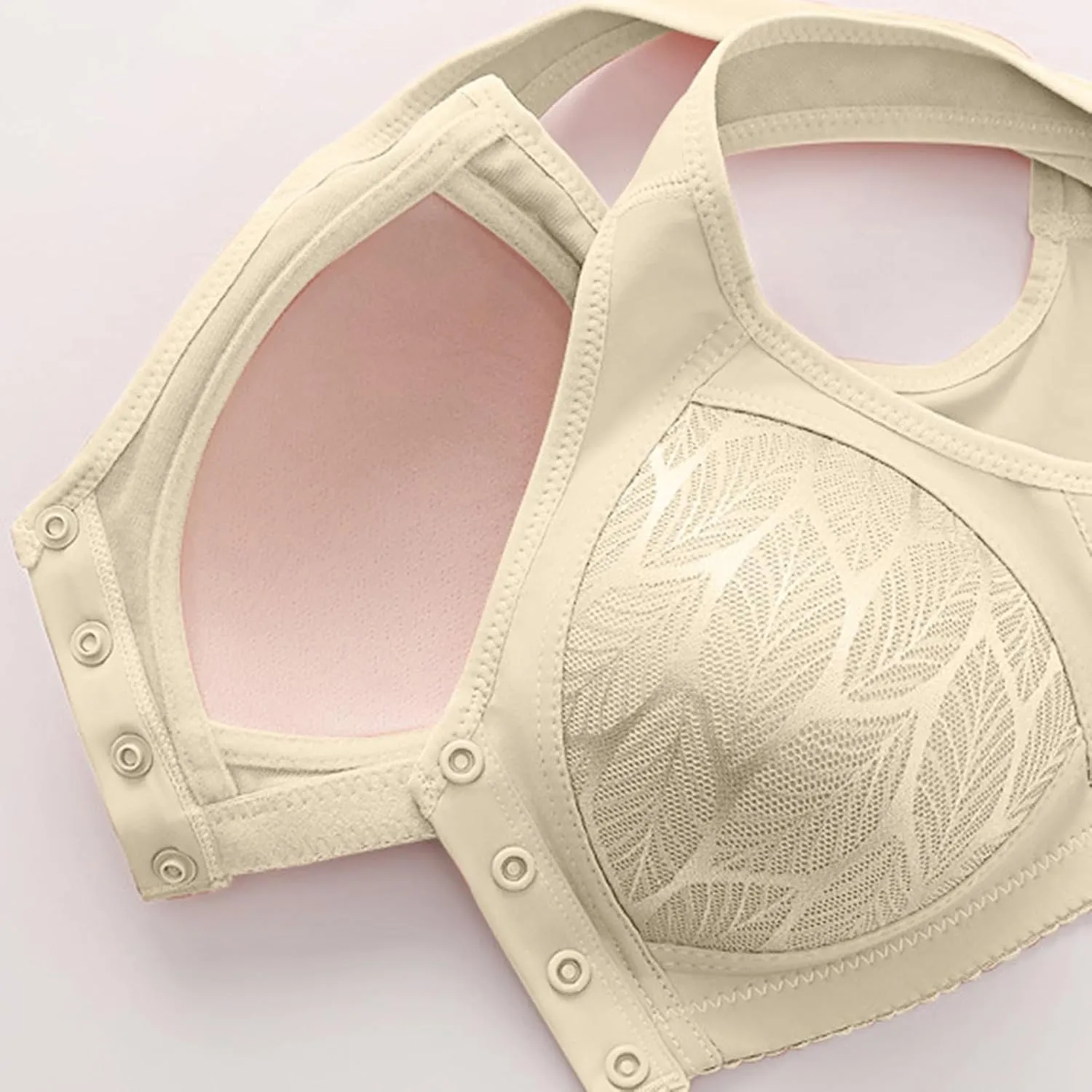 Plus Size Bras for Women Basic Wireless Backless Bra Square Neck Longline Bra Sport Bralette Workout Clothes for Women