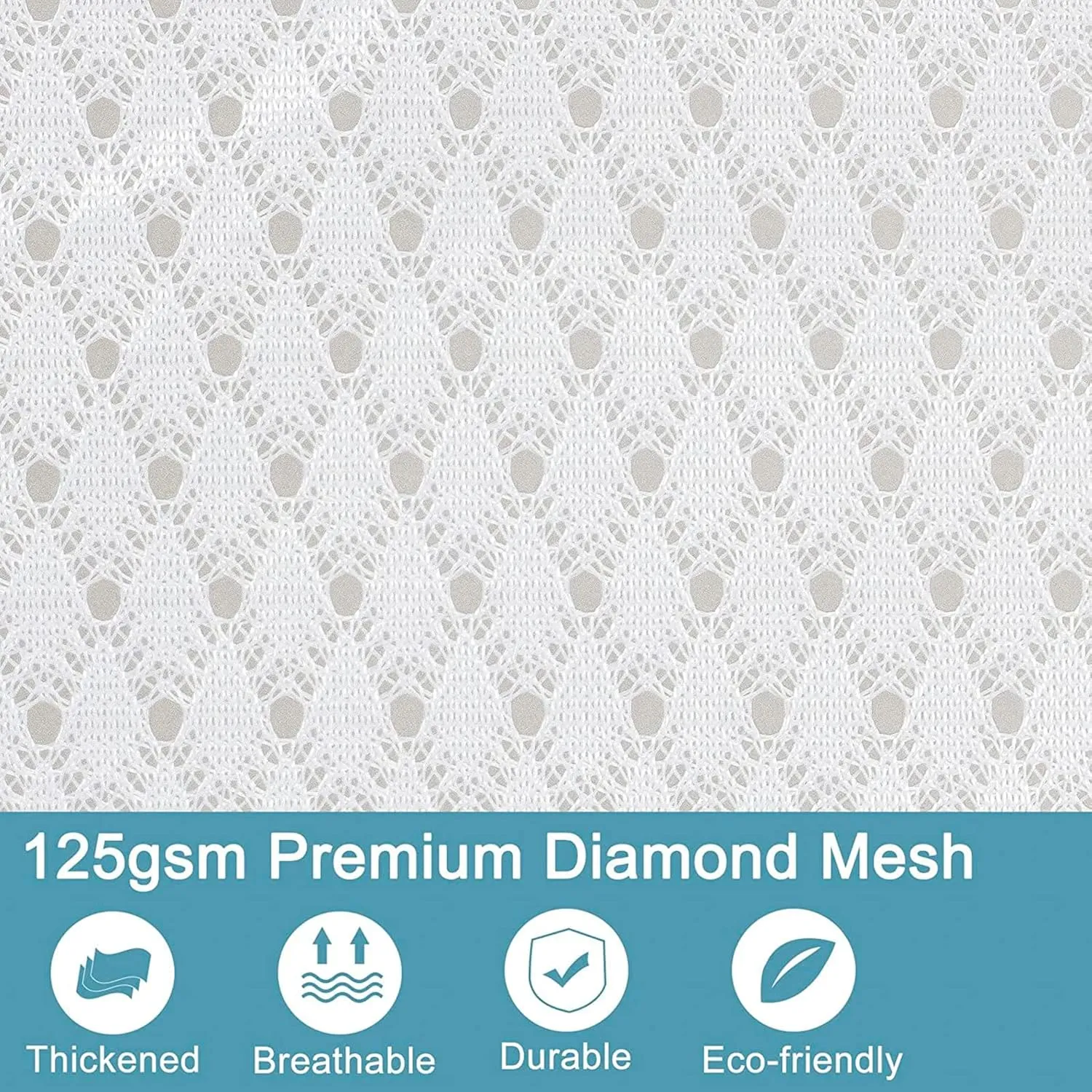 Polecasa Premium 125g Diamond Mesh Laundry Bags with Sturdy Zipper for Delicates - 3 Pack Durable Laundry Wash Bags - Protect Clothes in Washing Machine - 1 Large, 1 Medium, 1 Small
