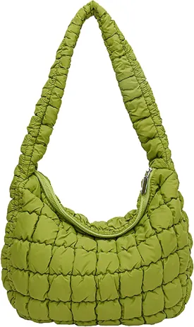 Quilted Tote Bag for Women Puffer Bag Lightweight Padding Shoulder Purse Hobo Bags Satchel Handbag Cloud Bags with Zip 2025