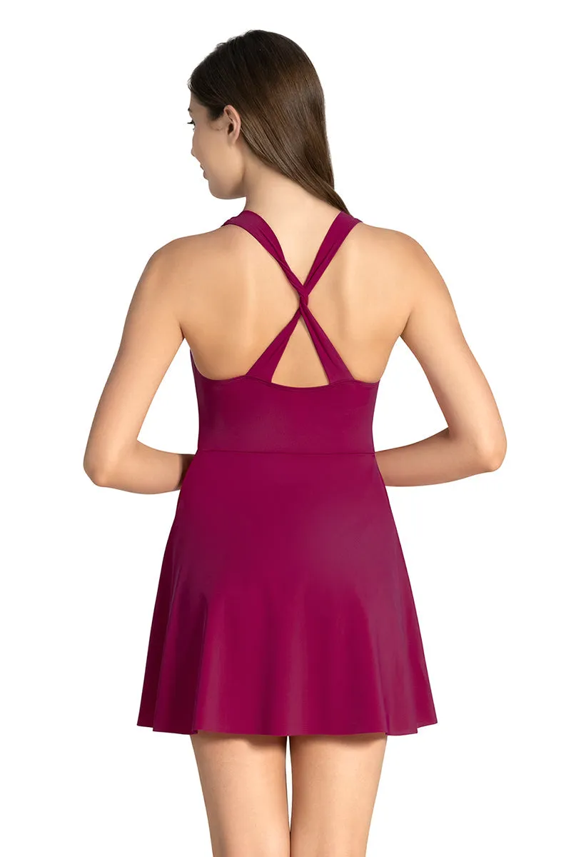 Racer Back Swim Dress - Amaranta