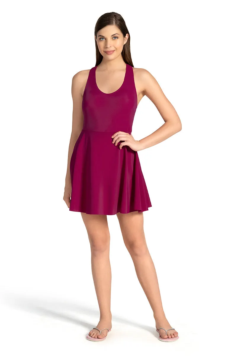 Racer Back Swim Dress - Amaranta