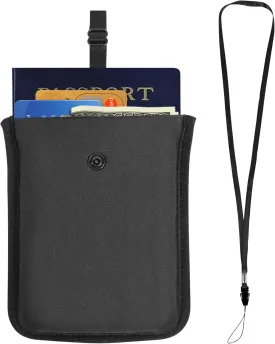 RFID-Blocking Travel Bra Wallet, Hidden Money Pouch with Adjustable Elastic Strap, Ideal Secret Pocket Protect Your Passport Credit Cards Valuables
