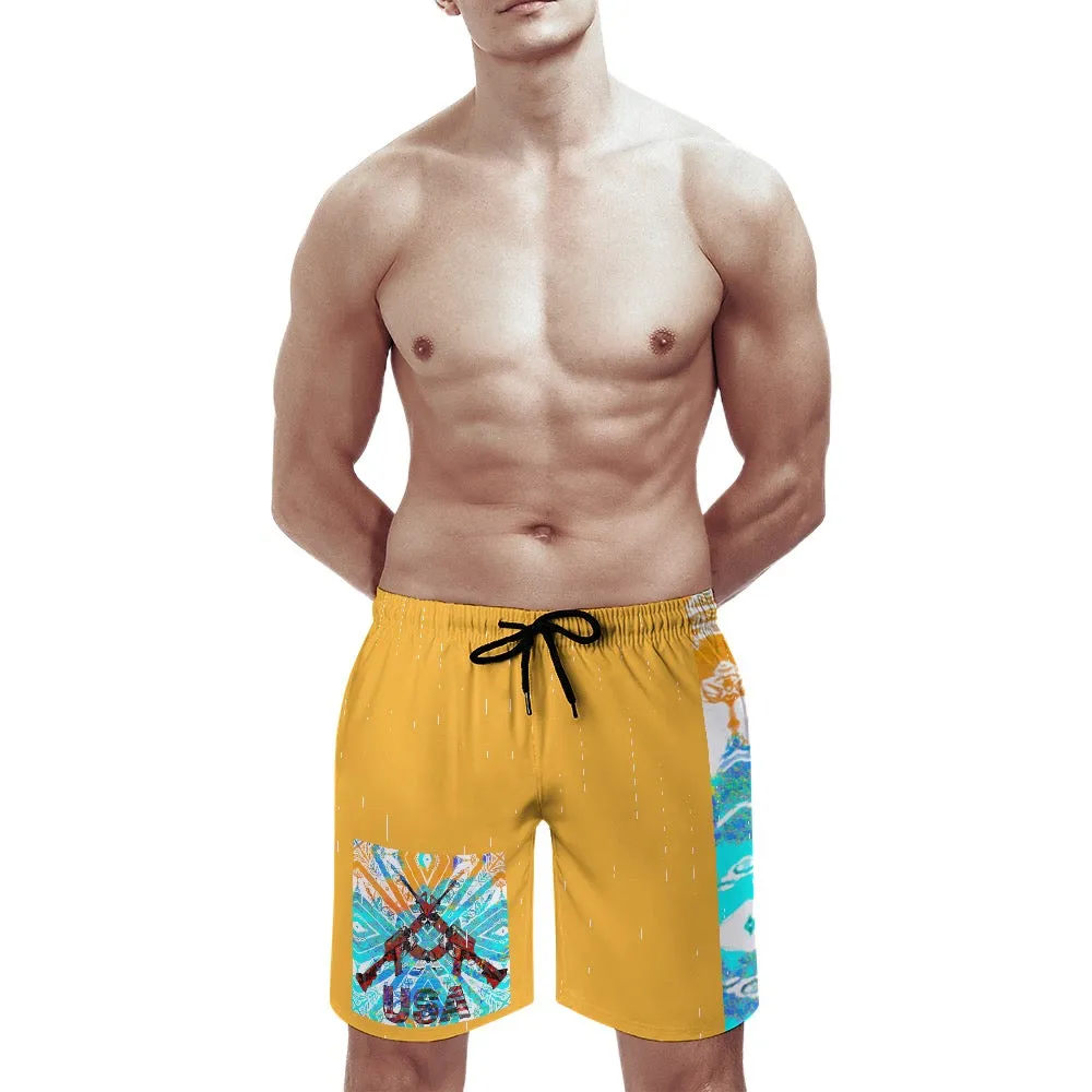 #rr2 Cocknload Men's casual beach shorts