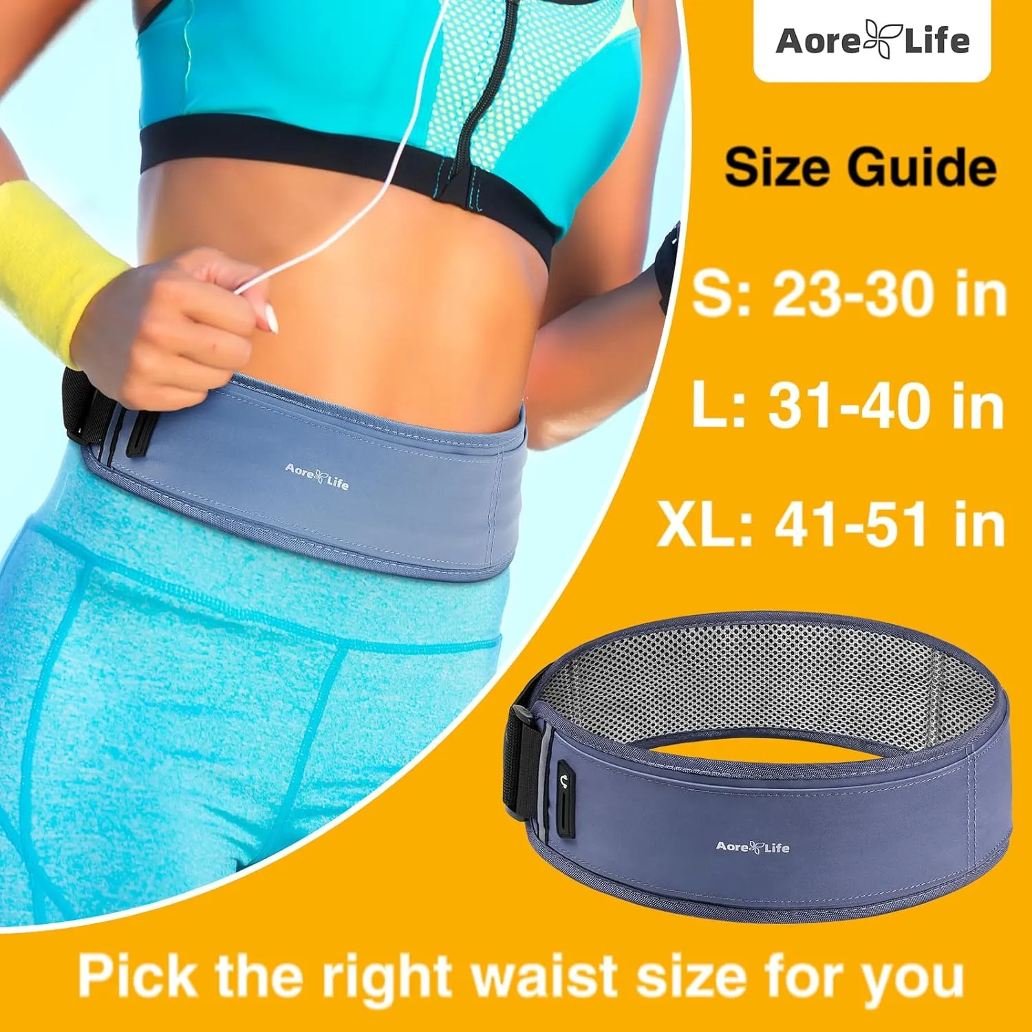 Running Belt, Fanny Pack with Water Bottle Holder, Running Belt for Men Women, Hydration Belt, Running Gear, Phone Holder for Running