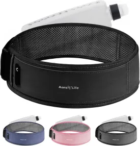 Running Belt, Fanny Pack with Water Bottle Holder, Running Belt for Men Women, Hydration Belt, Running Gear, Phone Holder for Running