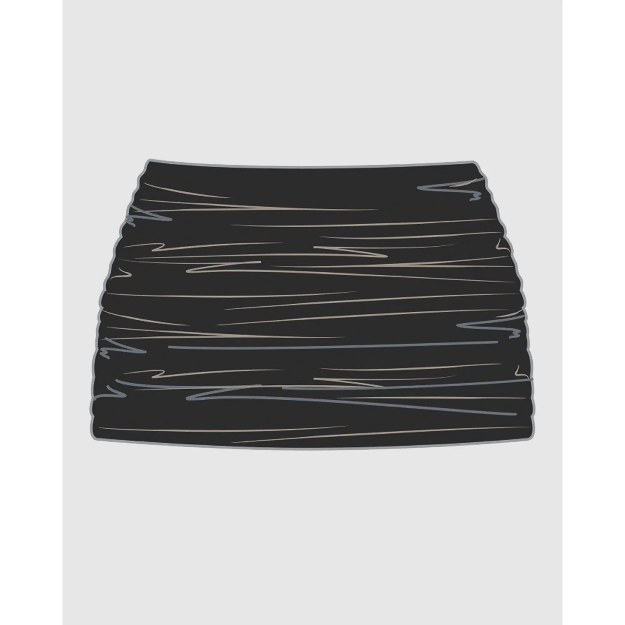 Shirred Tummy Control Skirted Bikini Bottom