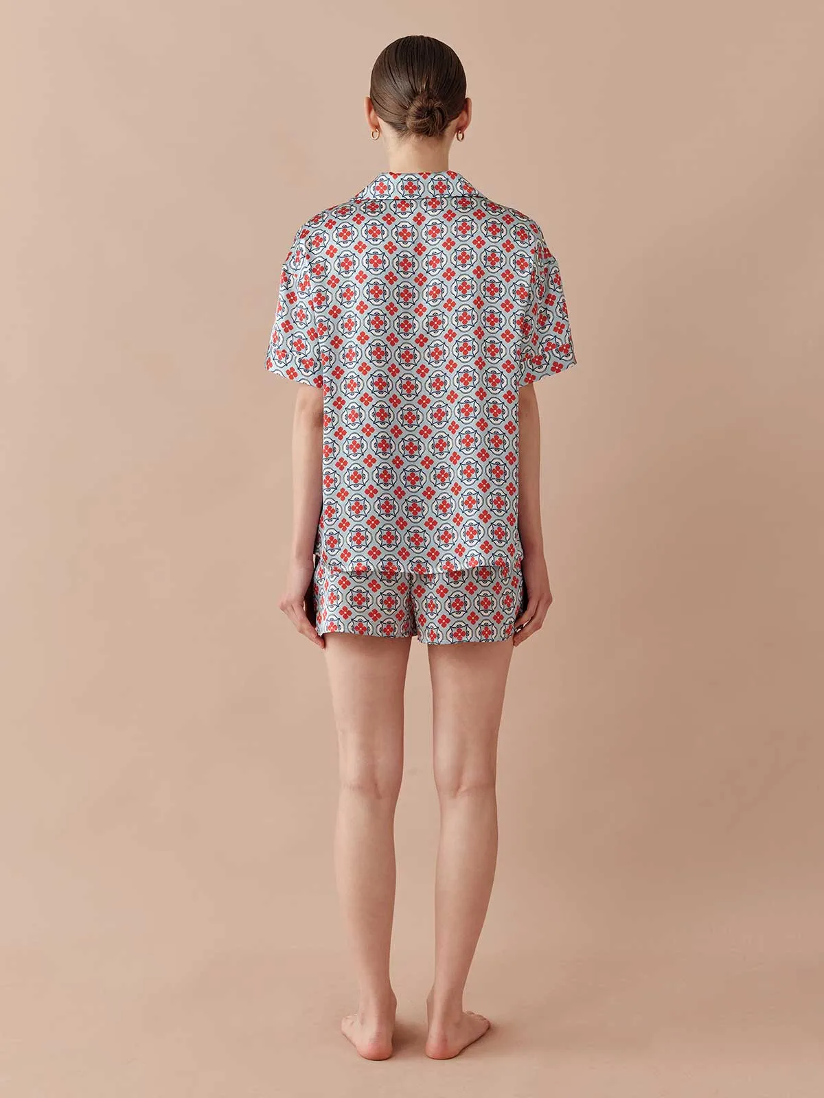 SILKINC Dome Pattern Short Pajama Set