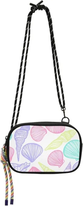 Small Crossbody Bag for Women Seashell Starfish White Shoulder Wallet Bags Small Phone Purses with Adjustable Strap for Work Festivals Men