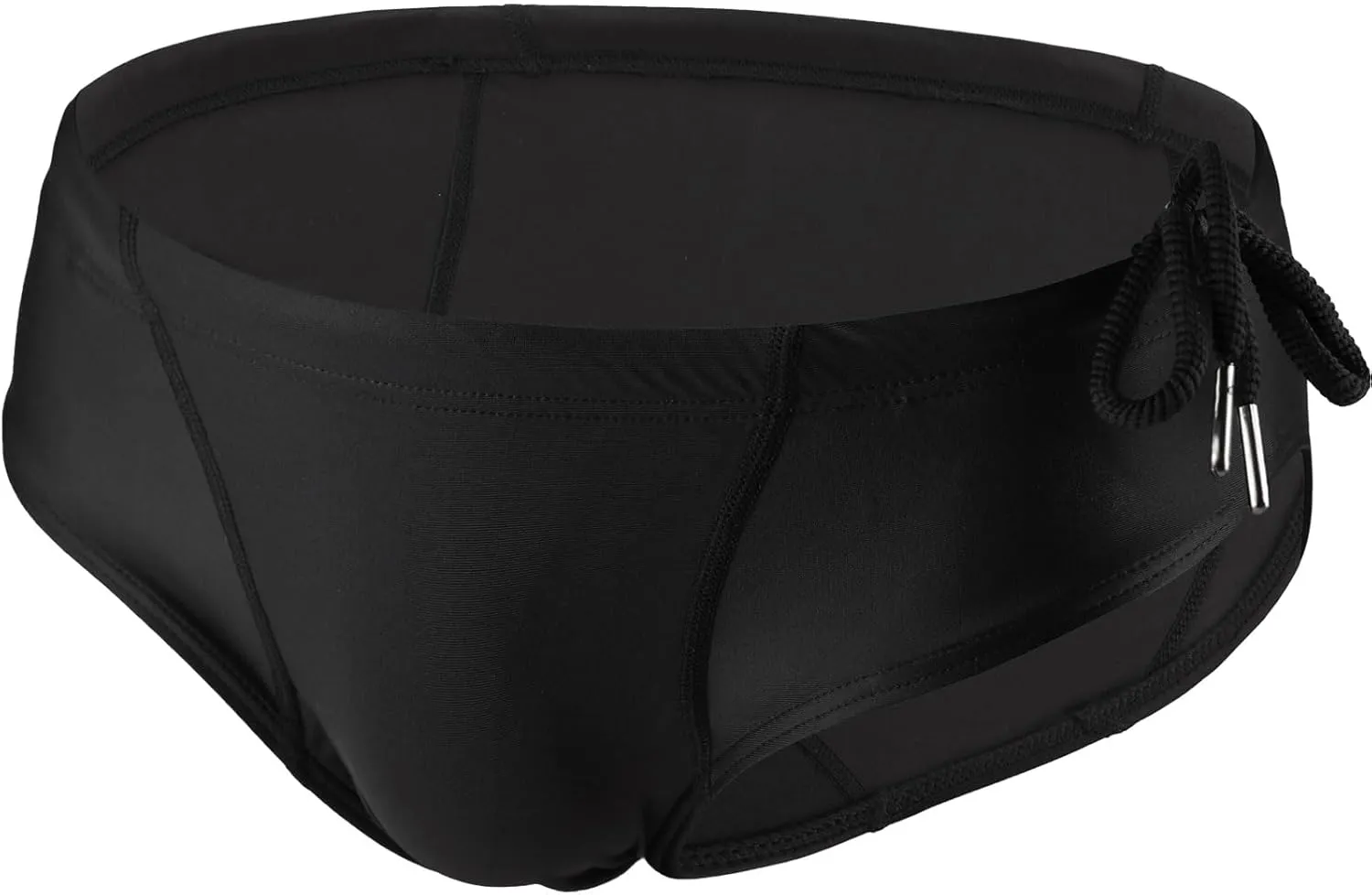 Summer Code Mens Swim Briefs Bikini Sport Swimwear Bathing Suit Solid Sexy Swimsuit with Drawstring