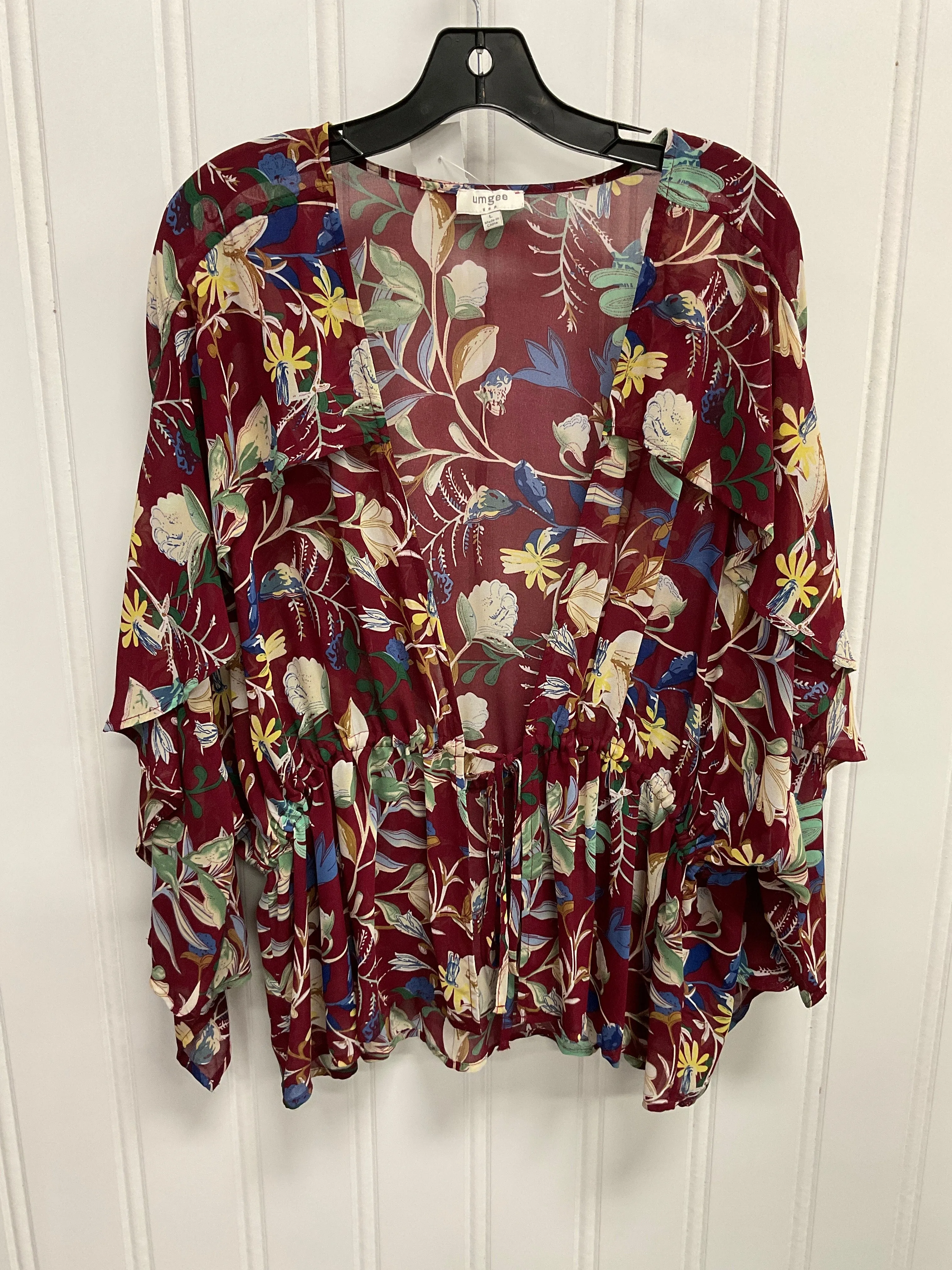 Swimwear Cover-Up By Umgee In Maroon, Size:L