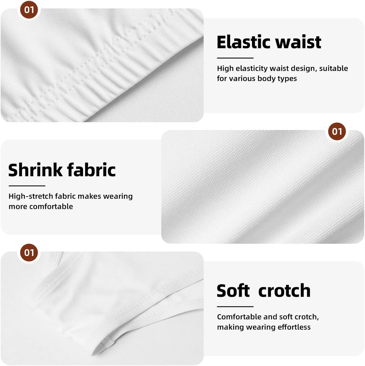 Wicker Woven Grid Print Women Underwear Skin Friendly Panties Briefs Soft Moisture-Wicking Daily Activity