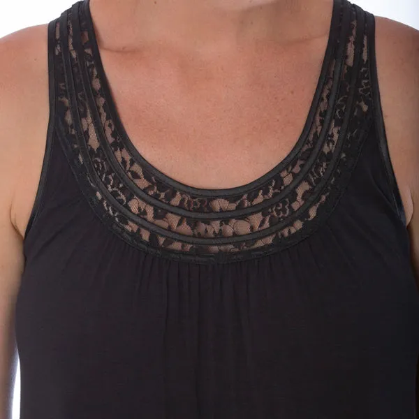 Yuu - Lace sleeveless Nightdress