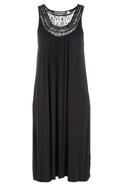Yuu - Lace sleeveless Nightdress