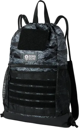 Zero Foxtrot Tactical Drawstring Bag - Black Tiger Stripe